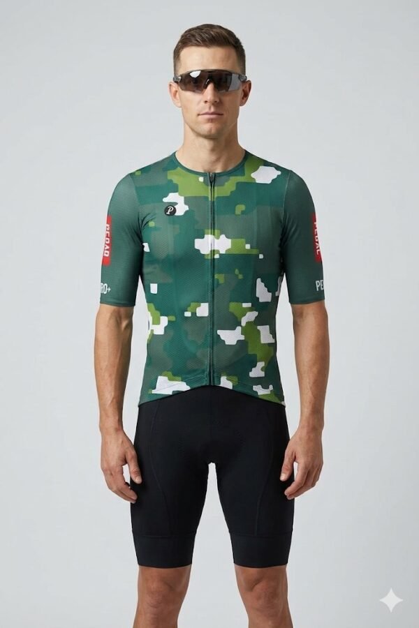 Pedar Pro Aero Mesh Jersey - Green Digital Print